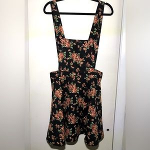 Forever 21 Floral Overall Dress